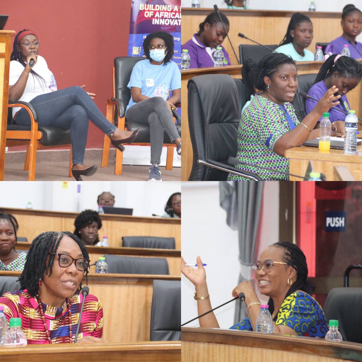 AIMSGhana's tweet photo. #TBT: The #UNESCORSSR #training in collaboration with
@WistemGh was a success involving 80+ female participants!
Researchers & students were present to digest the #RSSR 10 key areas & share their ideas on the best ways to ensure that it supports #scientific #research in #Ghana. https://t.co/qt1Fxm4FAa