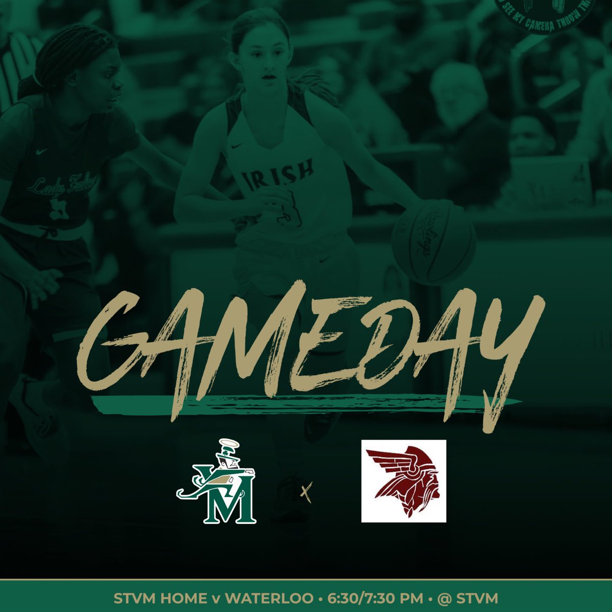 GAME DAY! 
Tonight we host Waterloo in our home opener! 
JV at 6:30pm
V at 7:30pm
CYO/Youth Jersey Night
☘️link for tickets: stvm.com/athletics/tick…