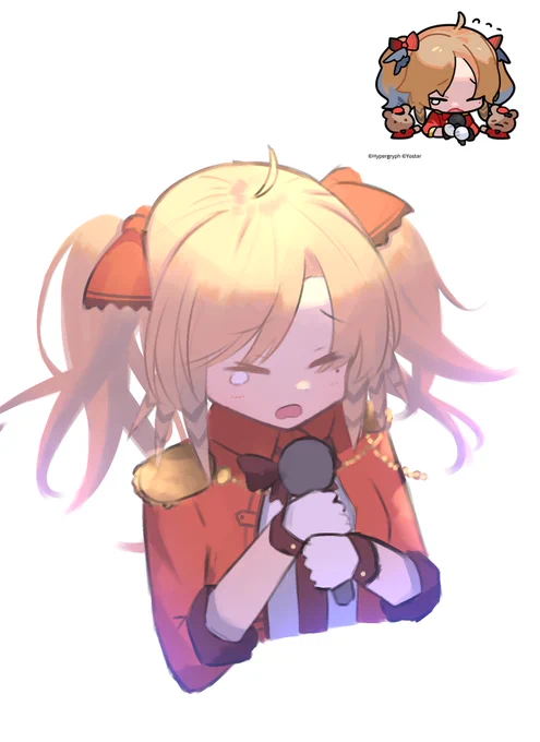 公式スタンプのアイドルパインコーンちゃん#アークナイツ #Arknight 