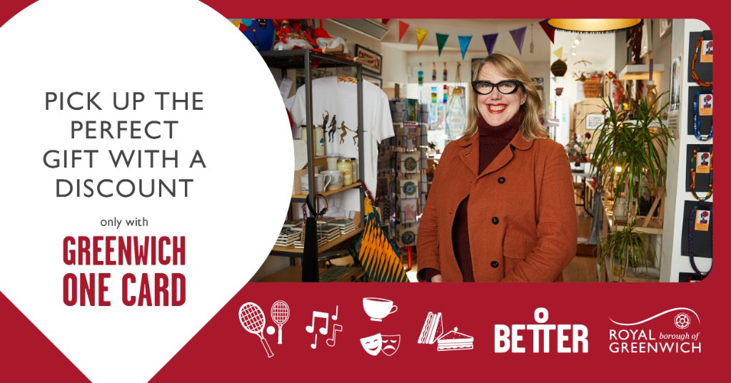 Ahead of #SmallBizSatUK we have rounded up some fantastic local business offers and discounts you can tap into right now with your Greenwich One Card as you #ShopLocalRBG🤩

Find out more and bag a bargain this festive season 🛍️🎄royalgreenwich.gov.uk/one-card-offers @SmallBizSatUK  <a href="/GLL_UK/">GLL</a>