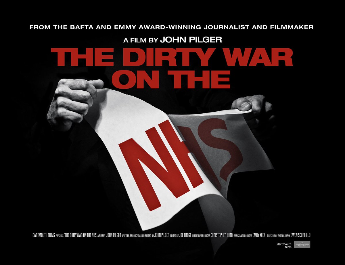 justfilm (@justfilmcoop) on Twitter photo Looking forward to screening "The Dirty War on the NHS" next Thursday online and in person...
Tickets: tickettailor.com/events/birmingâŚ
<a href="/johnpilger/">John Pilger</a> @inTheWarehouse <a href="/SocialistHealth/">Socialist Health Association</a> <a href="/TheWarehouseCaf/">The Warehouse Cafe & Bar Cooperative</a> Looking forward to screening "The Dirty War on the NHS" next Thursday online and in person...
Tickets: tickettailor.com/events/birmingâŚ
<a href="/johnpilger/">John Pilger</a> @inTheWarehouse <a href="/SocialistHealth/">Socialist Health Association</a> <a href="/TheWarehouseCaf/">The Warehouse Cafe & Bar Cooperative</a>