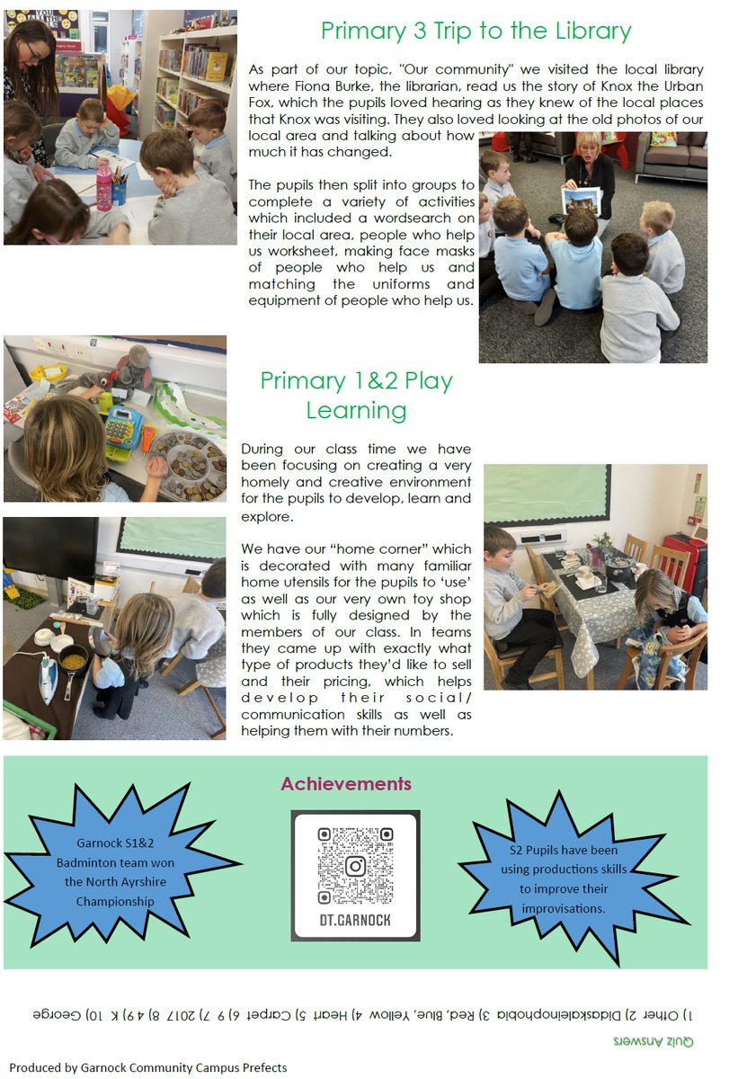 GarnockCampus's tweet photo. You MUST see our FIRST EDITION newsletter 😮 - you never know it might be worth a fortune in years to come 💰. Lots going on this month so have a look and see what's happening in your community school https://t.co/w26mO5REWb https://t.co/VjVgrnUfBC