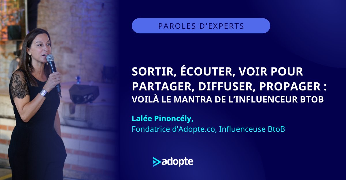 "Pour constituer un réseau d’influence positive et efficace, il faut acquérir la #confiance, parler un langage commun, fondé sur une expertise sincère et réelle, qu’on acquiert sur le #terrain.”

Une tribune de <a href="/ByLalee/">Lalée Pinoncély</a> sur l' #influenceBtoB à lire ici ▶️ adopte.co/paroles-d-expe…