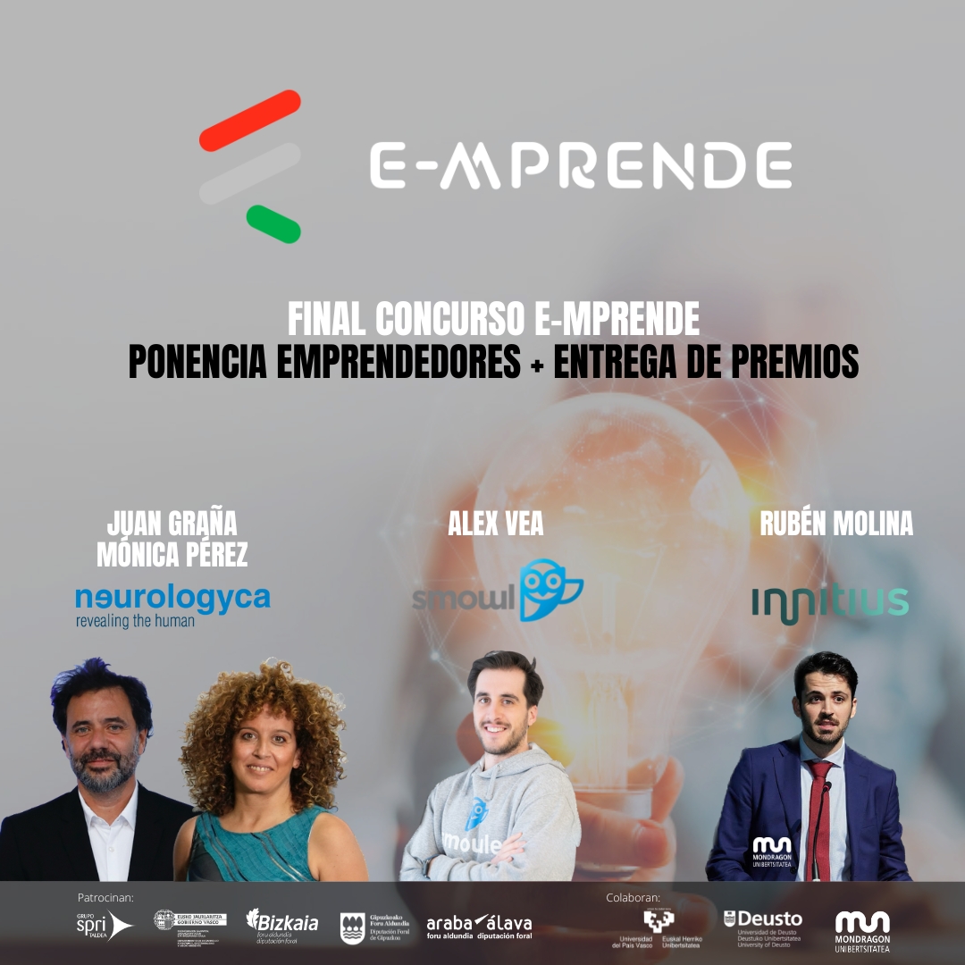 Ya en plena final del Concurso Emprende Euskadi. + de 400 personas inscritas. 10 han llegado a las últimas pruebas con nuestros simuladores. De ahí saldrá el mayor talento emprendedor de la comunidad universitaria vasca. Esta tarde, premios y ponencias.

📍 #Beaz, en Bilbao.