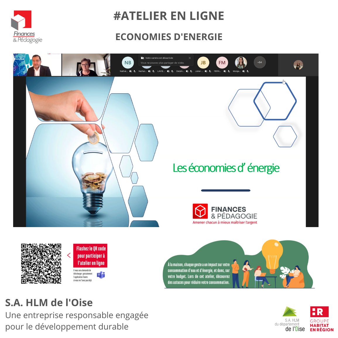 🎬[En direct] Habitants et collaborateurs <a href="/sahlm60/">S.A. HLM DE L'OISE</a> ont été conviés à un webinaire sur les Economies d'Energie. Au programme, des conseils et astuces pour réduire leur consommation. <a href="/Fin_Pedagogie/">Finances & Pédagogie</a> #conseils #astuces #her #Union <a href="/CD_oise/">Conseil départemental de l'Oise</a> <a href="/HabitatenRegion/">Groupe Habitat en Région</a>
<a href="/UnionHlmHdF/">UnionHlmHdF</a>