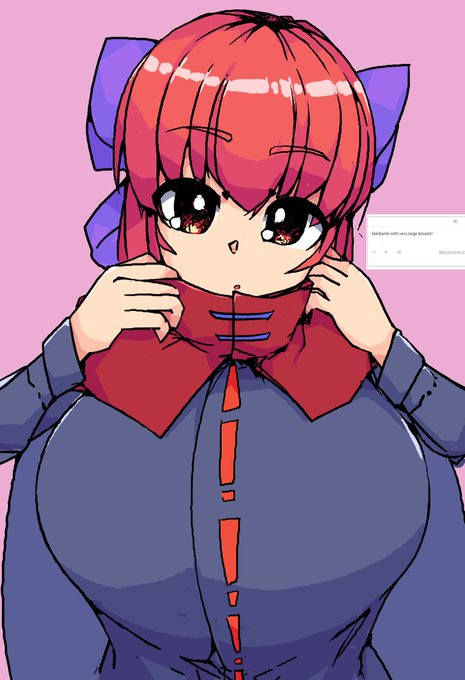 たぶんデカい赤蛮奇描いてくれってお題 