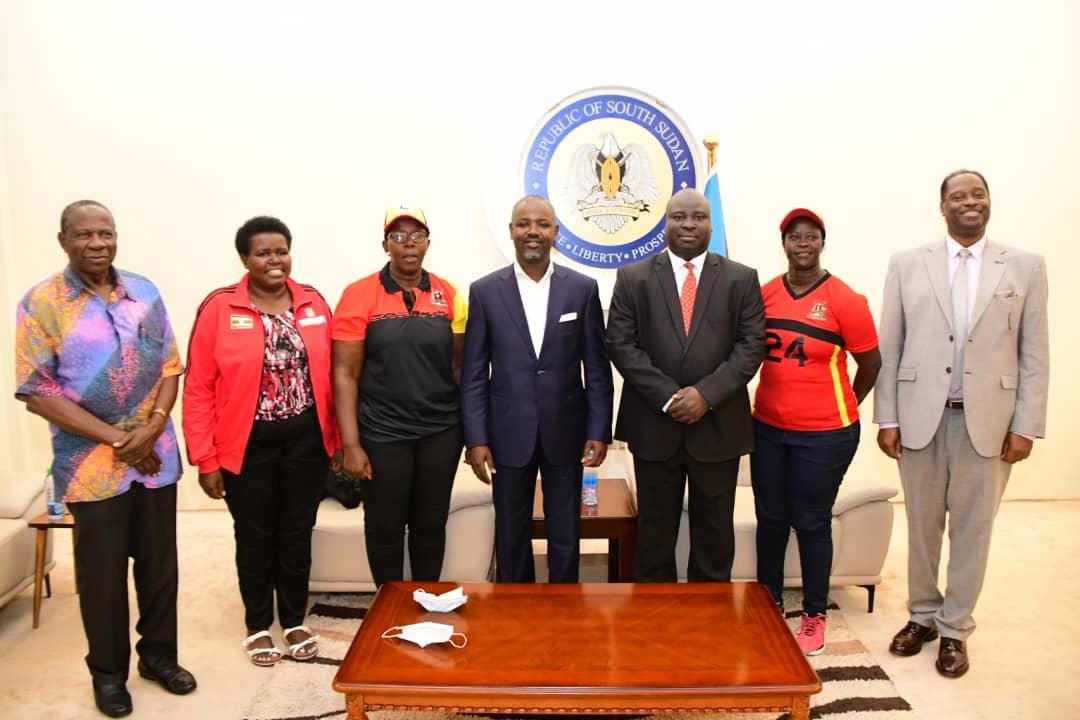 BungeEac's tweet photo. The Deputy Speaker of @Parliament_Ug , @Thomas_Tayebwa has arrived in Juba for the final games and closing ceremony of the #EACBungeGames https://t.co/peHgfIi5LR