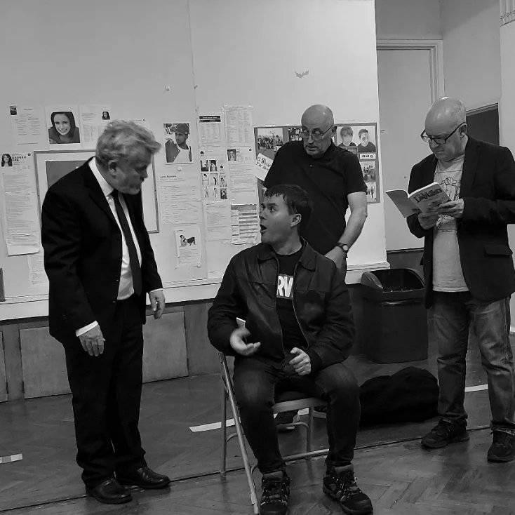 ovation_radio's tweet photo. We are loving the rehearsal shots for @southenddramasociety upcoming production of 'The Lady Killers'! They are in the studio tonight 8-10pm on 104.4fm or via the CCR 104.4 app &amp; your smartspeaker!  #liveinthestudio #theladykillers #ccrovation #allthingstheatre #ovationradio https://t.co/FydDFnBAt9