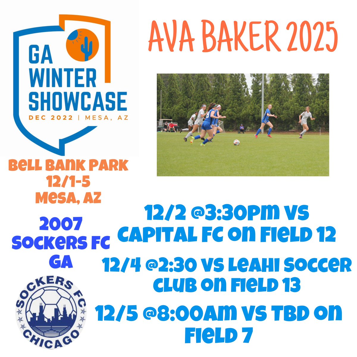 Tomorrow is the day!! So ready to be playing in the GA Winter Showcase this weekend and for some new competition! Super excited another great opportunity! <a href="/SFCGirlsAcademy/">Sockers FC Girls Academy</a> <a href="/SockersChicago/">Sockers FC Chicago</a> <a href="/GAcademyLeague/">Girls Academy</a>