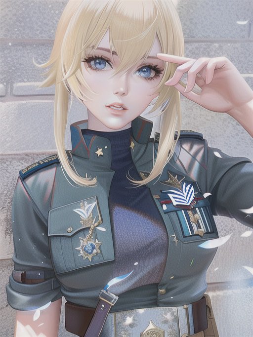 琴|ジン(原神) 「AIにターニャ&ヴィーシャのコス写真を描いてもらった 」|菊壱のイラスト