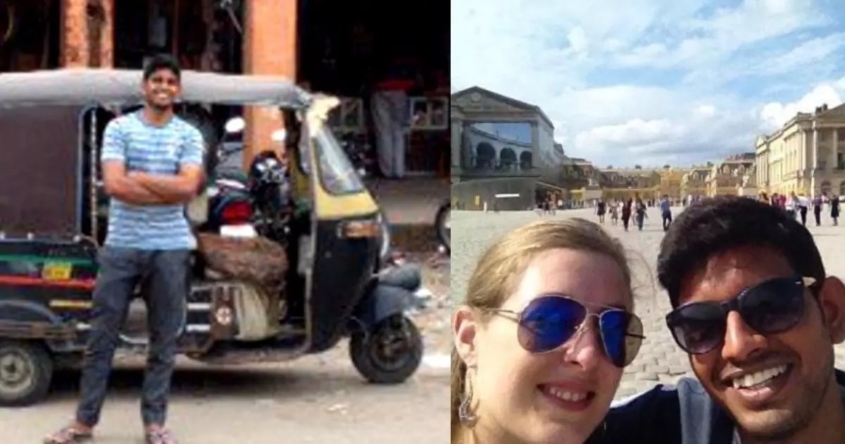 inter4marriages's tweet photo. AUTO DRIVER'S LOVE WITH A FRENCH TOURIST
#RanjeetSinghRajawat,an #autorickshawdriver in #Jaipur &amp; #SarahManschot from #France was visited Jaipur in 2012 as a tourist got married.Distance &amp; language is not a barrier for a true love.Till now the couple is living joyfully with kids https://t.co/hOEz6iTkZ4