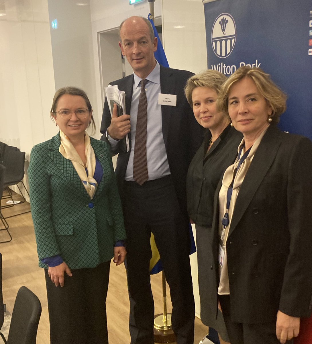Svitlana Pyrkalo (@ebrdsvitlana) on Twitter photo <a href="/EBRD/">The EBRD</a> staff at <a href="/WiltonPark/">Wilton Park</a> conference on #Ukraine in #Warsaw. <a href="/BowmanEBRD/">Mark Bowman</a> so tall you can’t see Ukrainian flag behind him! Olena Sulima (2r) will speak today about legal reform/capital markets. <a href="/EBRD/">The EBRD</a> staff at <a href="/WiltonPark/">Wilton Park</a> conference on #Ukraine in #Warsaw. <a href="/BowmanEBRD/">Mark Bowman</a> so tall you can’t see Ukrainian flag behind him! Olena Sulima (2r) will speak today about legal reform/capital markets.