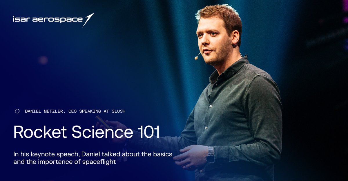 Navigating, online banking or autonomous driving: all of this wouldn't be possible without data from space. 

You weren't aware of that? Then get your Rocket Science 101 degree now and watch our CEO @danielmetzler's keynote at @SlushHQ: lnkd.in/ehb3x3s8

#fromisartospace