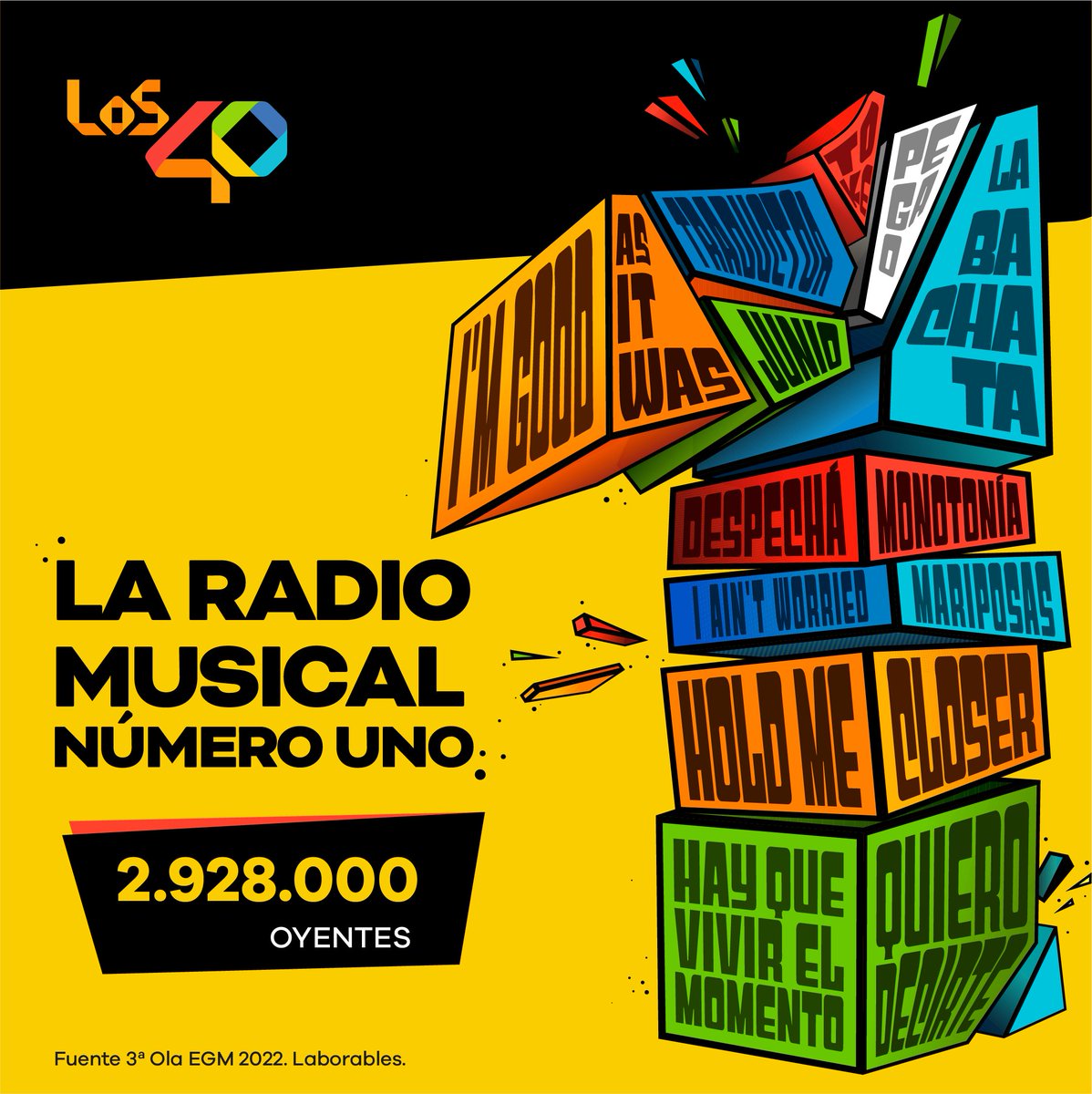 ❤️¡GRACIAS a los 2.928.000 oyentes que hacéis que sigamos siendo la Nº1 de la radio musical!📻
#EGM