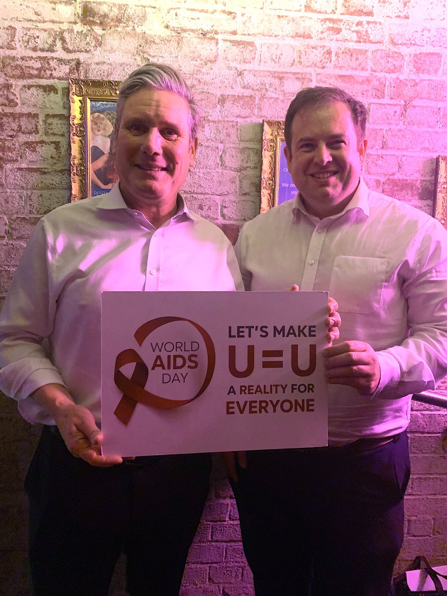APPG on HIV, AIDS & Sexual Health (@appg_hiv_aids) on Twitter photo The leader of <a href="/UKLabour/">The Labour Party</a> <a href="/Keir_Starmer/">Keir Starmer</a> knows that if someone living with HIV is on effective treatment they #CantPassItOn
Lets make Undetectable = Untransmittable (U=U) a reality for everyone this #WorldAIDSDay
This is a prize we can win.
#Equalize The leader of <a href="/UKLabour/">The Labour Party</a> <a href="/Keir_Starmer/">Keir Starmer</a> knows that if someone living with HIV is on effective treatment they #CantPassItOn
Lets make Undetectable = Untransmittable (U=U) a reality for everyone this #WorldAIDSDay
This is a prize we can win.
#Equalize