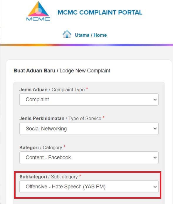 lady_bugg11's tweet image. Anda mahu buat aduan terhadap fitnah yang dikeluarkan oleh ulama dan walaun PAS terhadap Perdana Menteri?

begini caranya:

dalam portal aduan SKMM, terhadap pilihan aduan yang mana telah dikhususkan untuk PM.