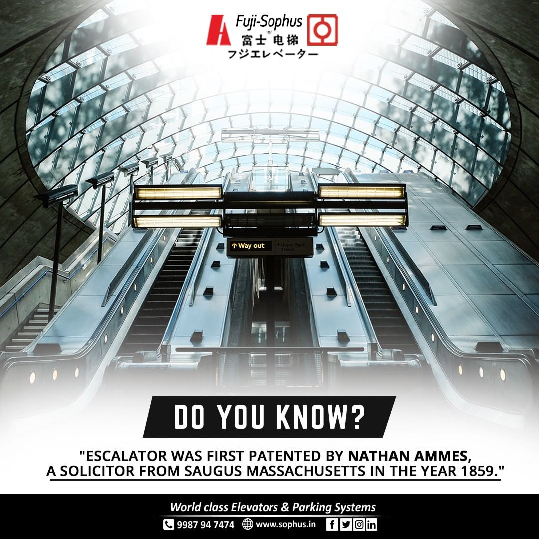 "Escalator was first patented by NATHAN AMMES. A solicitor from Saugus Massachusetts in the year 1859."
#Escalators #Elevators #Lift #Luxury
Visit our website: sophus.in