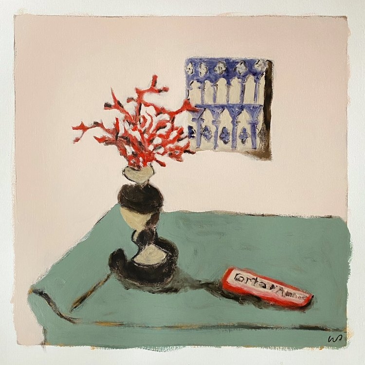 Artiste | Artiste originaire de Brooklyn, Wayne Pate peint ce que l'on pourrait appeler des "natures mortes" avec une approche résolument graphique combinant motifs, antiquités et objets. 
-
#art #artist #artiste #waynepate #peinture #painting #artcontemporain #contemporaryart