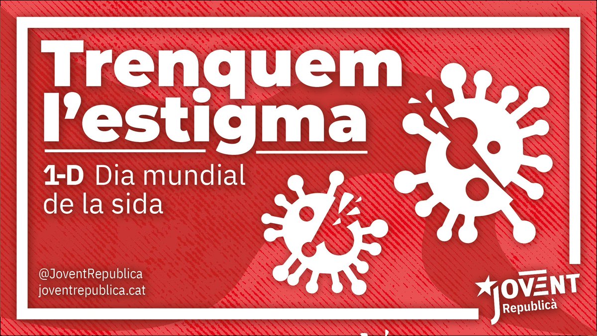 ❗️Avui, 1 de desembre, és el Dia Mundial de la SIDA 

Acabem amb la discriminació i la desinformació: trenquem l’estigma! 🙅 #DiaMundialSIDA