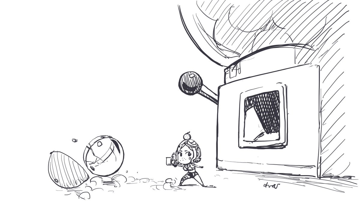 みかんガチャ。素早く身を隠し、 