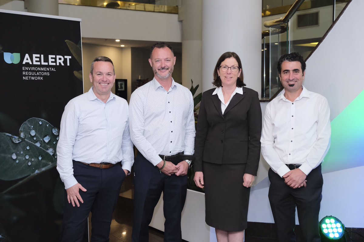AELERTSec's tweet photo. A big thank you to outgoing CEO, Adam Gilligan for driving #AELERT2022 & a massive year for #AELERT.
Thank you @NSW_EPA for your support through his secondment, and we look forward to seeing Adam and the EPA team through the network!
#environment #EnviroReg #community https://t.co/UvDc3Aess5