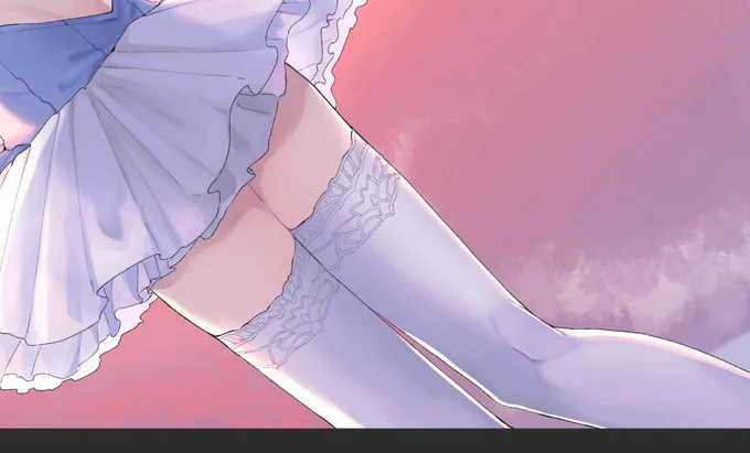 メリュ子の脚(描きかけ) 