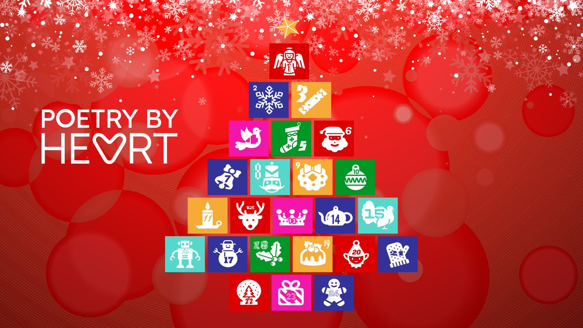 poetrybyheart's tweet photo. It's here! The #PoetryByHeart Poe-tree Advent Calendar. A festive poem a day from now until 24 December, to enjoy and share. Make sure sound is ON as you open the doors!
 
https://t.co/p7HKmP55zA https://t.co/aSw3p9iz2i