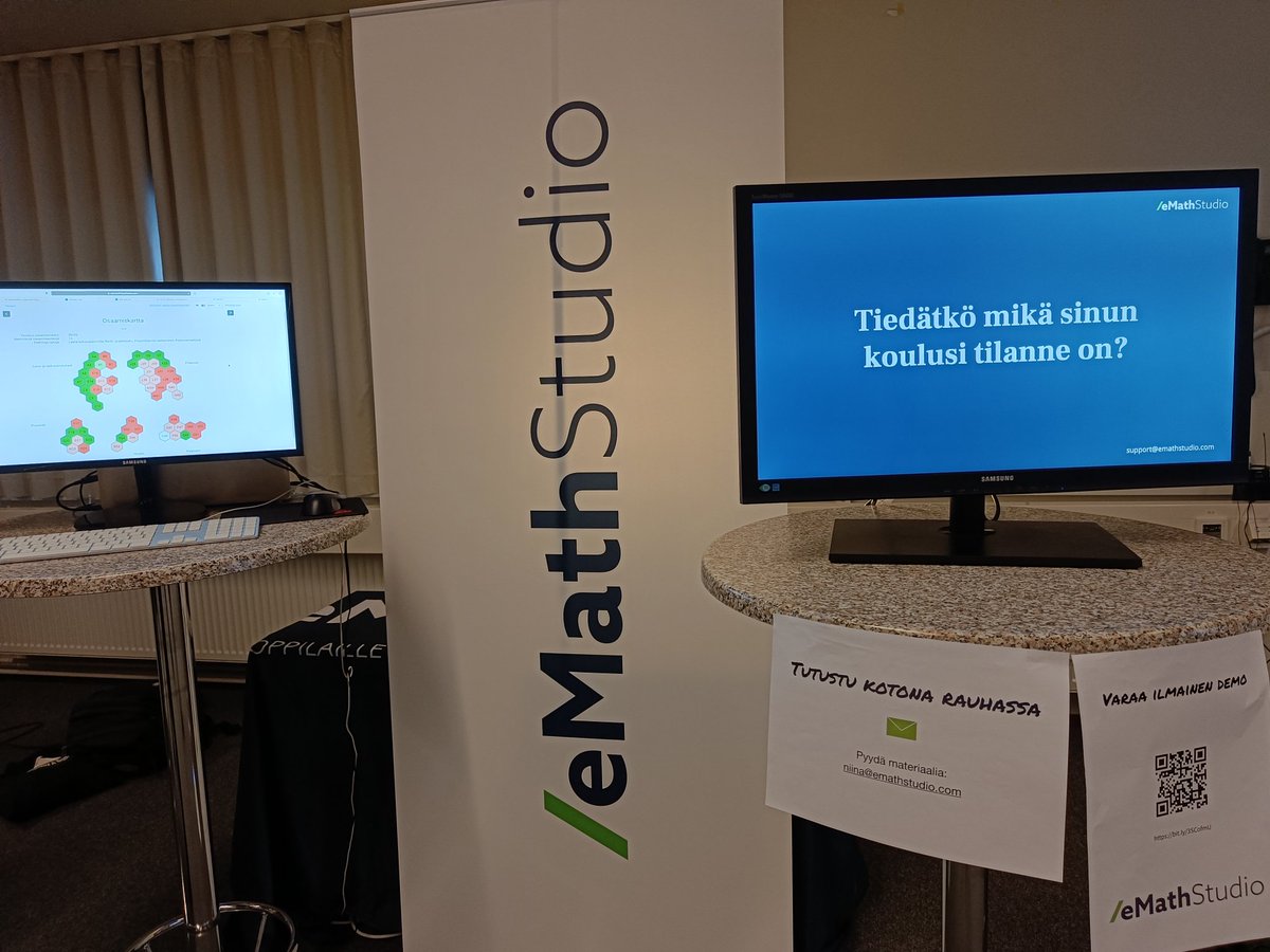 eMathStudion osaamiskartoituksilla saat nopeasti ja helposti tietää opiskelijoiden matematiikan osaamisen tason sisältöalueittain. Tervetuloa tutustumaan ja kokeilemaan itse! #digiareena2022