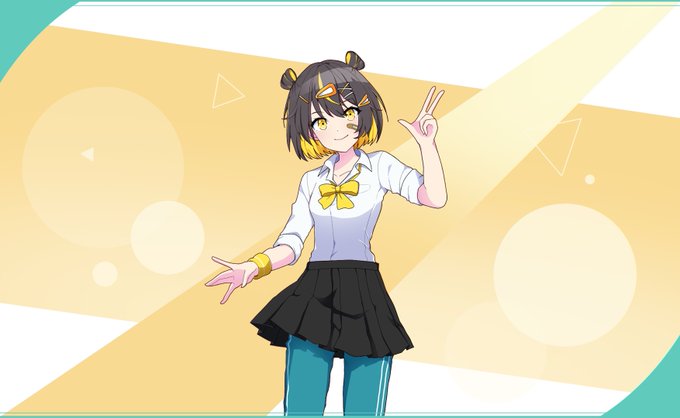 学校の課題で描いたプロセカ風オリキャラ 