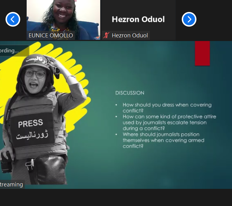 _acepis's tweet photo. How can journalists safeguard both themselves and those they are covering?
#HappeningNow #CommunityRadiosTrainingKE on #conflictsensitive reporting and #ethicaljournalism - @omollo_eunice. https://t.co/iN0ASWsF09