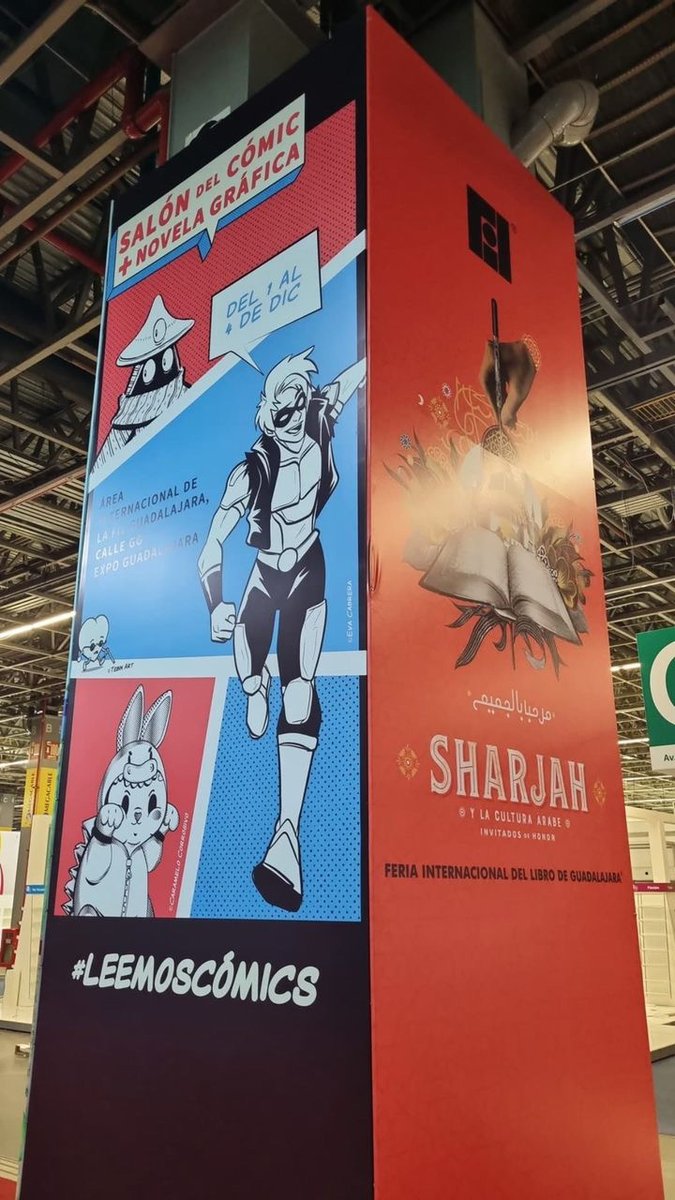 Robotania's tweet photo. Miren qué bonito el arte de @evacabrera en el Salón del Cómic + Novela Gráfica de la @FILGuadalajara 💜💜💜

#SomosLectoras #SomosLectores #FIL2022 #FILGuadalajara https://t.co/A2vKExnyww