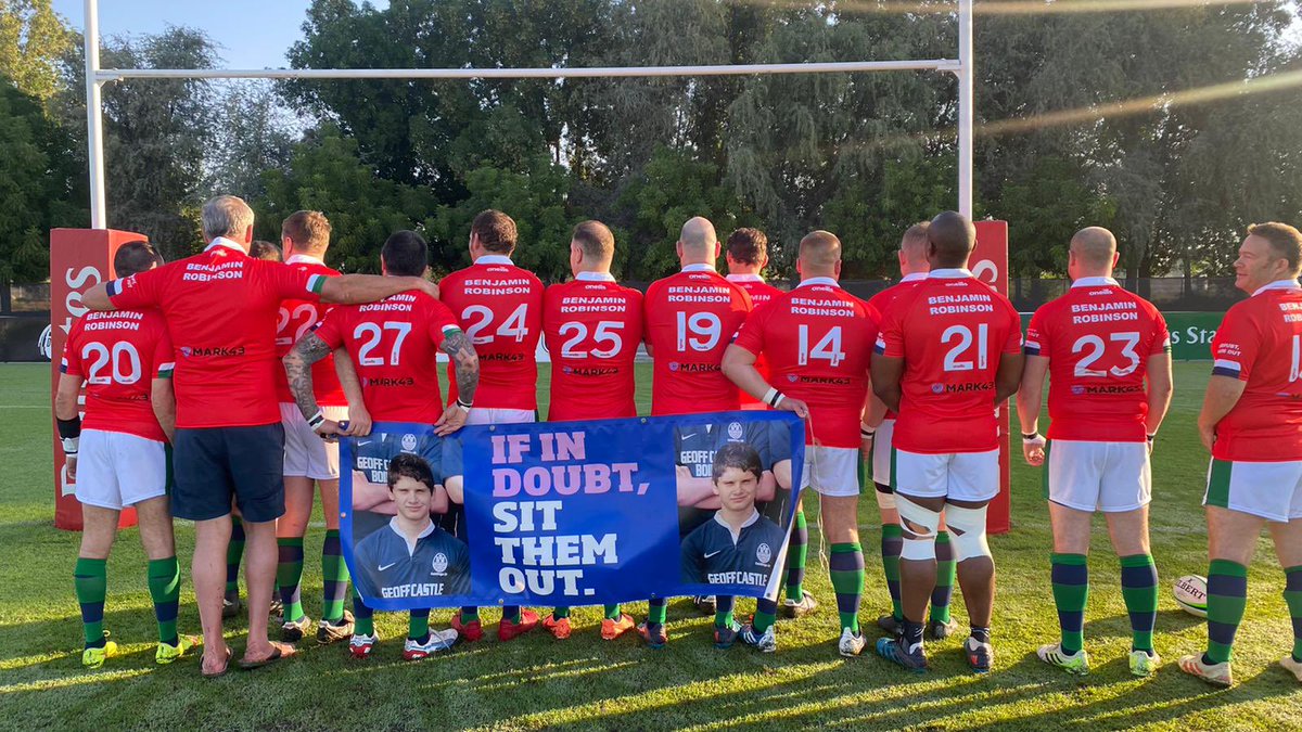 Massive thanks to the Old Billz and British Police Teams playing in the <a href="/Dubai7s/">Emirates Dubai 7s</a> 
Their shirts carry a very important message.
Lovely to see Benjamins name remembered on every shirt.
Thank you all for raising awareness 👏👏👏
<a href="/ProgressiveRug/">Progressive Rugby</a> 
<a href="/Tommo33s/">Stephen Thompson MBE 🏴󠁧󠁢󠁥󠁮󠁧󠁿🇬🇧</a> 
<a href="/AlixPopham/">Alix Popham</a> 
<a href="/WorldRugby/">World Rugby</a>