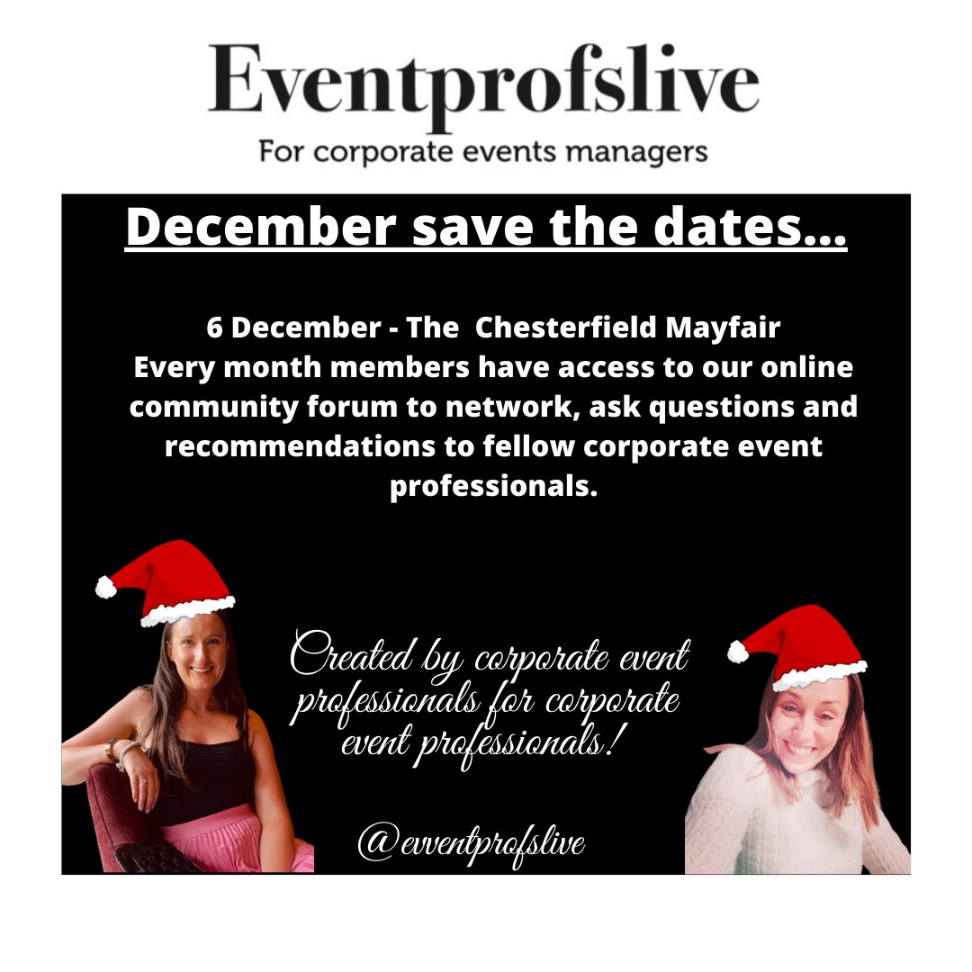 eventprofslive's tweet photo. December has arrived which means we are wrapping up 2022 with our last event for our members @red_carnation #thechesterfieldmayfair #eventprofs #eventprofslive https://t.co/0WvImduO3E