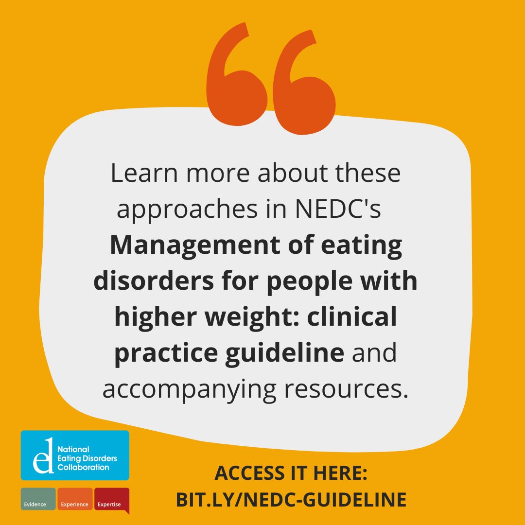 Health professionals are encouraged to conceptualise #eatingdisorders from the perspective of social emotional wellbeing, a holistic concept of health unique to Aboriginal and Torres Strait Islander peoples.

👉 Learn more about these approaches here: bit.ly/NEDC-Guideline