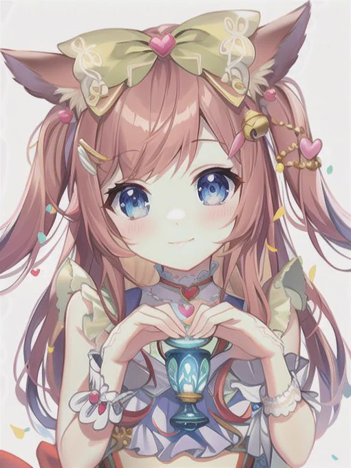 AIに自分の絵を取り込んでみたらめちゃくちゃかわいい絵になった…すごいリプ欄に元の絵のせときます↓ 