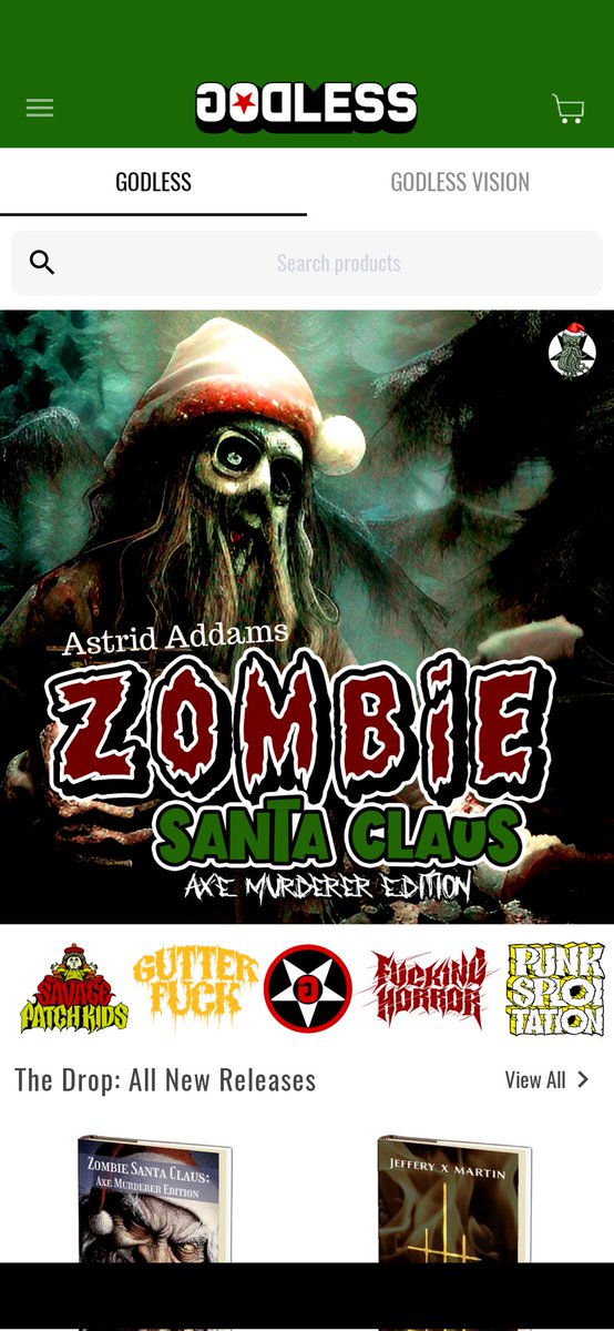 OMG look at this amazing art work for Zombie Santa Claus:Axe Murderer Edition !!#godless #xmashorror