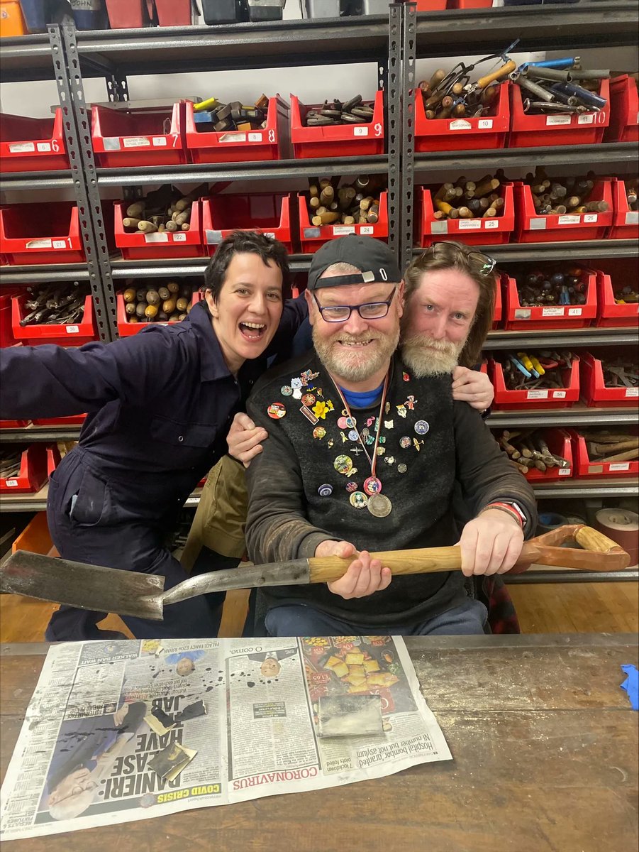 CamphillMK's tweet photo. We're so impressed with Becky & Andrew who worked super hard in the Tools Workshop! Becky finished a hammer to an exceptional standard & Andrew spent months refurbishing this spade, ready for it to be a Christmas present!
#camphillmk #abilities #toolsforselfreliance #upcycling https://t.co/ff2EmDa9kK