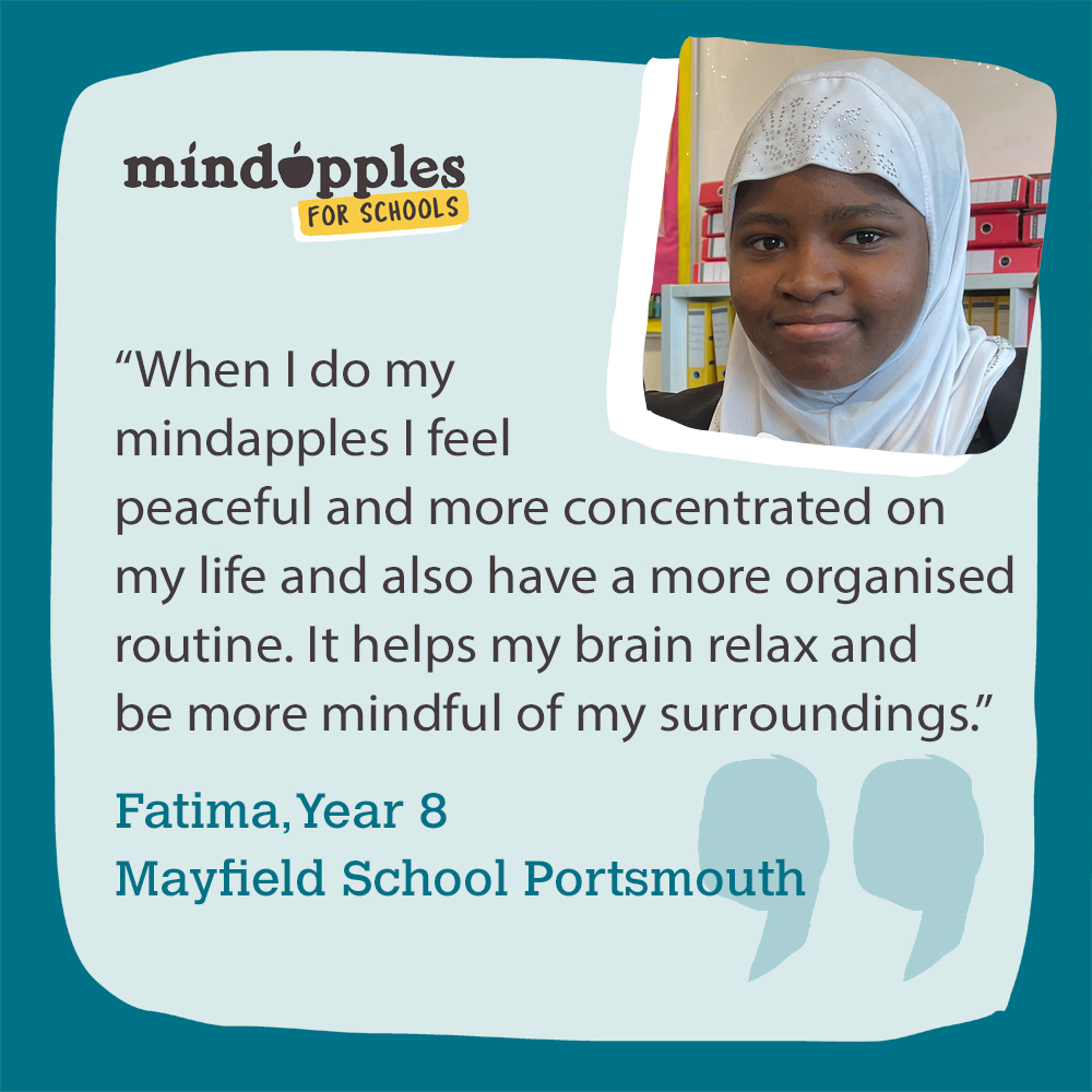 Mindapples (@mindapples) on Twitter photo The starting point for all our work is encouraging young people to share their knowledge and experiences.
Fatima from <a href="/mayfieldschool/">Mayfield School</a> feels peaceful when she thinks about her mindapples:
📖 reading
🍵 drinking green tea
🙏 praying
Thanks for sharing your #mindapples, Fatima! The starting point for all our work is encouraging young people to share their knowledge and experiences.
Fatima from <a href="/mayfieldschool/">Mayfield School</a> feels peaceful when she thinks about her mindapples:
📖 reading
🍵 drinking green tea
🙏 praying
Thanks for sharing your #mindapples, Fatima!