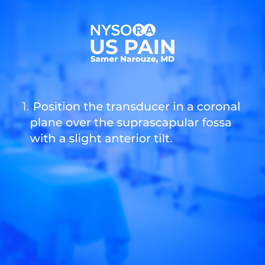 NYSORA's tweet photo. How to ensure the success of a suprascapular #NerveBlock? We want to share with you 3 tips. In NYSORA US Pain app, you will get the complete guide to #ultrasound-guided chronic #PainBlocks: https://t.co/GRaTUyHjNR
#medtwitter https://t.co/NGZy99tAjn