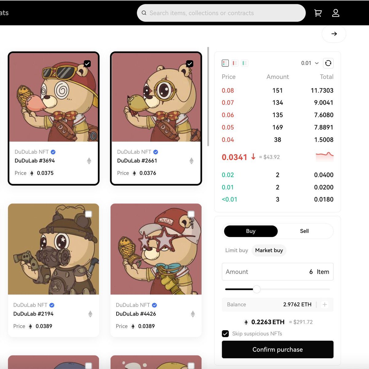 Guys! This is DUDU!🐻

DuDuLab NFT is on <a href="/okxchinese/">OKX中文</a>'s order-trading panel for the NFT Market!💠 

No cumbersome wallets! No high gas!✅

Make trading DUDUNFT easier and cheaper!🎉

+Like, RT and Follow <a href="/dudulabNFT/">DuDu Lab</a>, <a href="/okxchinese/">OKX中文</a>
+Comment with ur experience to get 3 DUDU Airdrops🎁