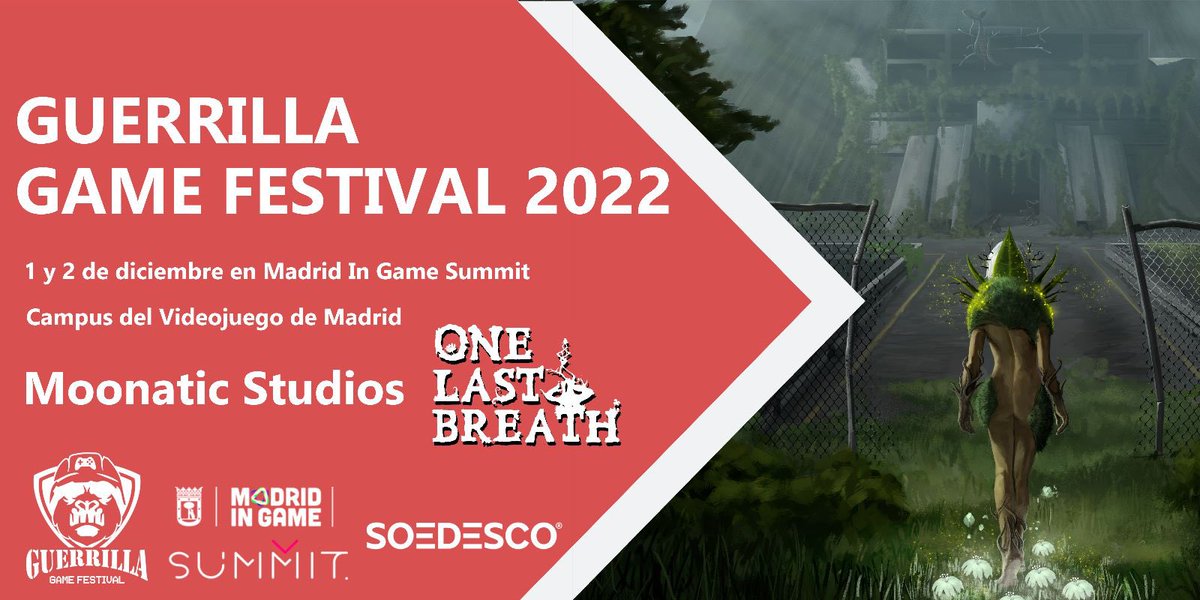 One Last Breath 🌿 (@olbgame) on Twitter photo 🟢Hoy y mañana estaremos en <a href="/GGameFestival/">Guerrilla Game Festival</a> como expositores con la demo de One Last Breath🍃
Os esperamos en el Campus del videojuego de Madrid! 🙌
#gamedev | #indiedev | #madewithunreal 🟢Hoy y mañana estaremos en <a href="/GGameFestival/">Guerrilla Game Festival</a> como expositores con la demo de One Last Breath🍃
Os esperamos en el Campus del videojuego de Madrid! 🙌
#gamedev | #indiedev | #madewithunreal