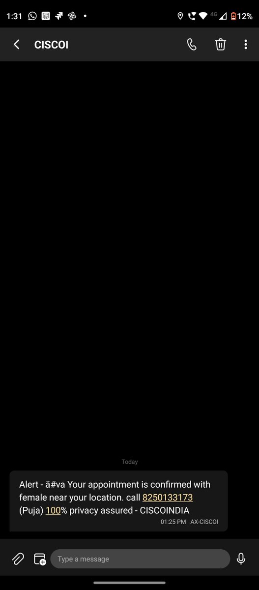 prithusureka's tweet image. I didn&apos;t know #Cisco_in got into this business 😂😂
#spam #misuseofBrandname #randomMessage