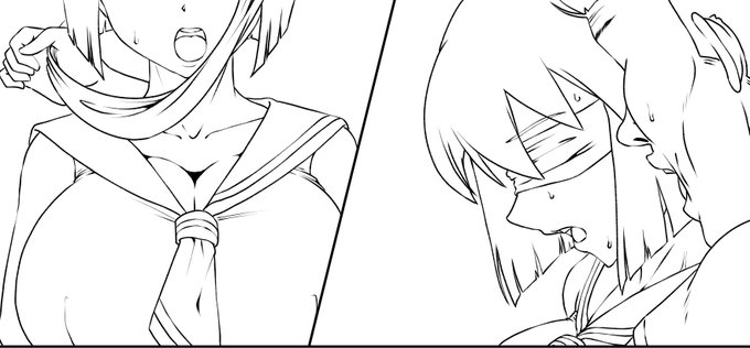 自分の線画をトレスして復元していく 