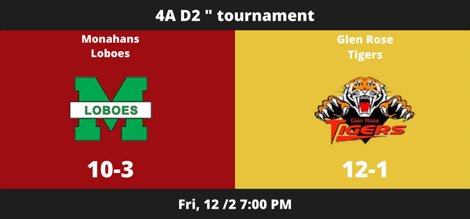 TXHSFO's tweet photo. Monahans 🆚 Glen Rose
varsity football team has a neutral playoff game
on Friday, December 2 @ 7p.
🔗: https://t.co/g3YlFCKcF2
@GRHS_TIGERS
@GlenRoseSchool 
@SolutionsTigre 
@GRTigerHoops
@peytonklein72
@gilbreath_jake
@camdenraymond24  @mia12493644 @kaloh4221 https://t.co/x8aT8n1leU