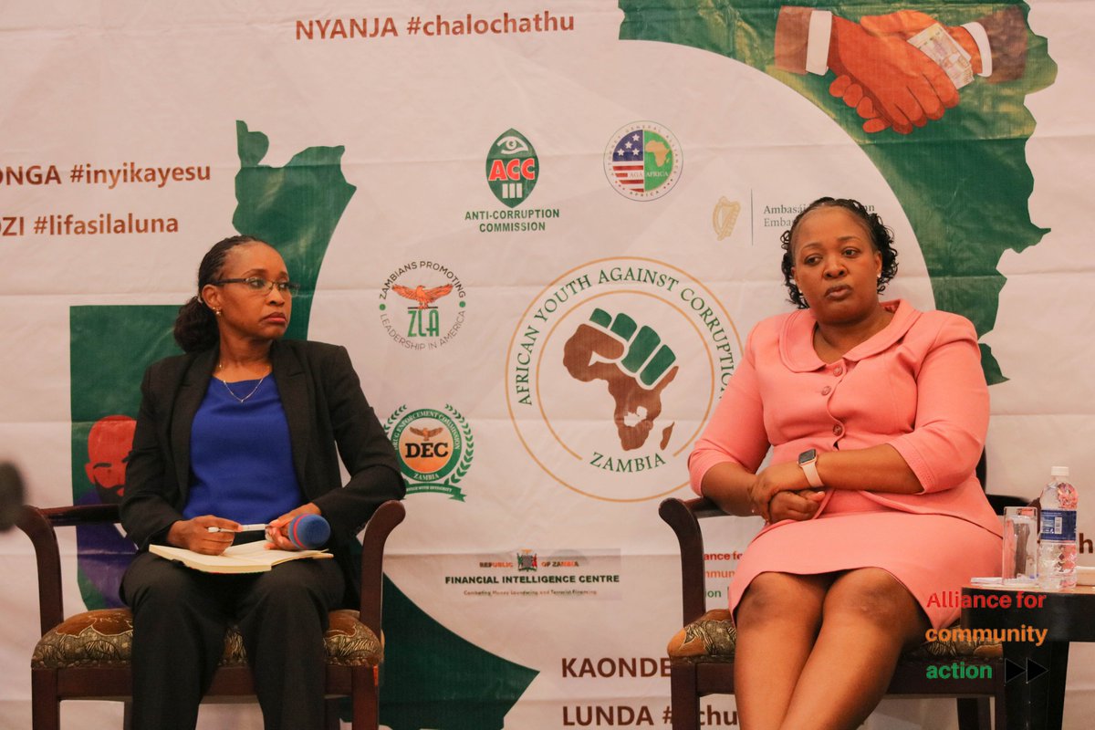 ZambiaAsks's tweet photo. Our Executive Director, Laura Miti was part of a panel discussion at the Shifting Mindsets on Corruption for the Youth in Zambia Forum. https://t.co/XB5GrM9at9