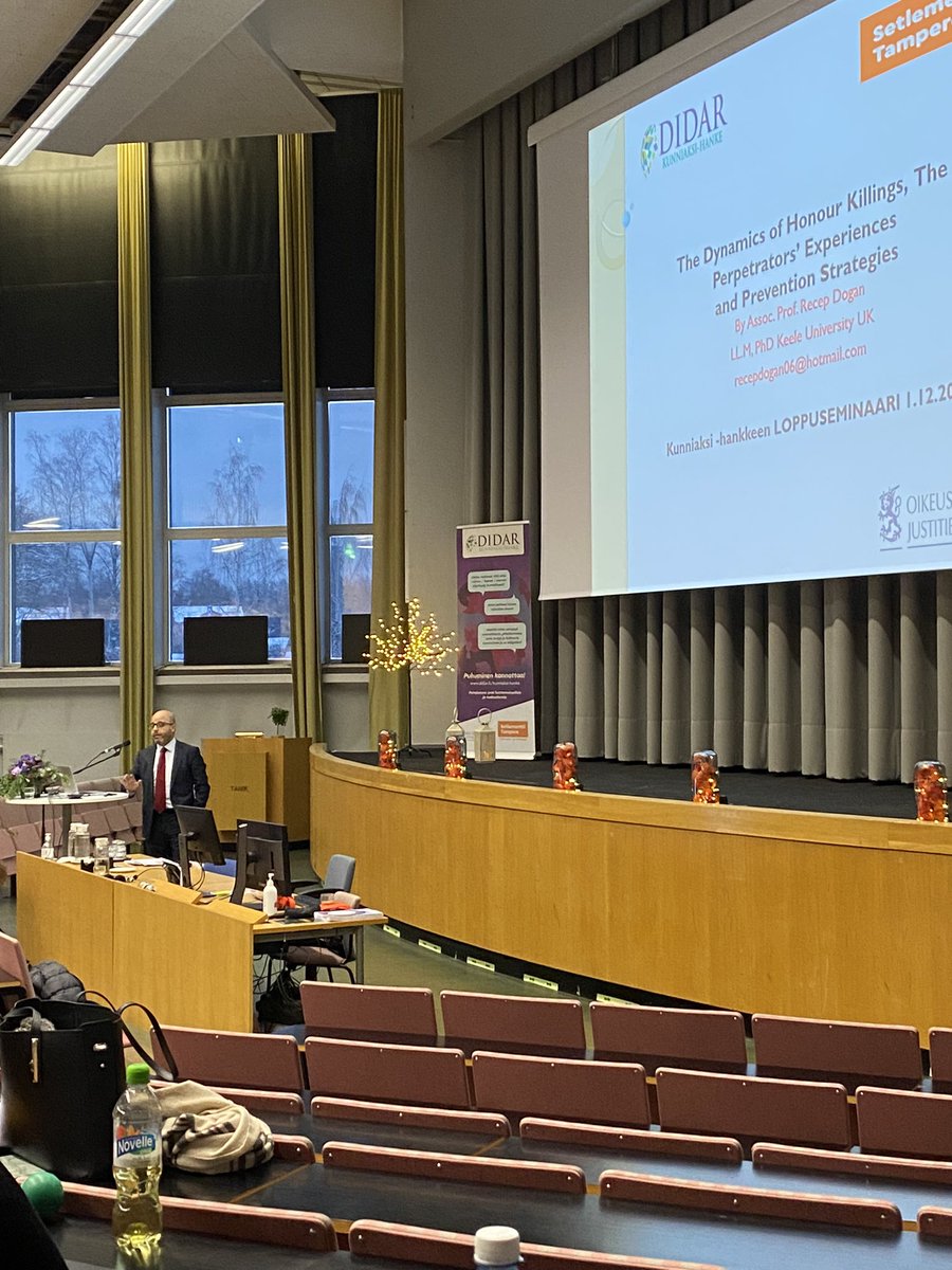 Dr. Recep Dogan giving a lecture on the perpetrators of honour killings - typical: pressure, community reluctant to intervene <a href="/SetlementtiTre/">Setlementti Tampere</a> #didar #kunniaanliittyvavakivalta