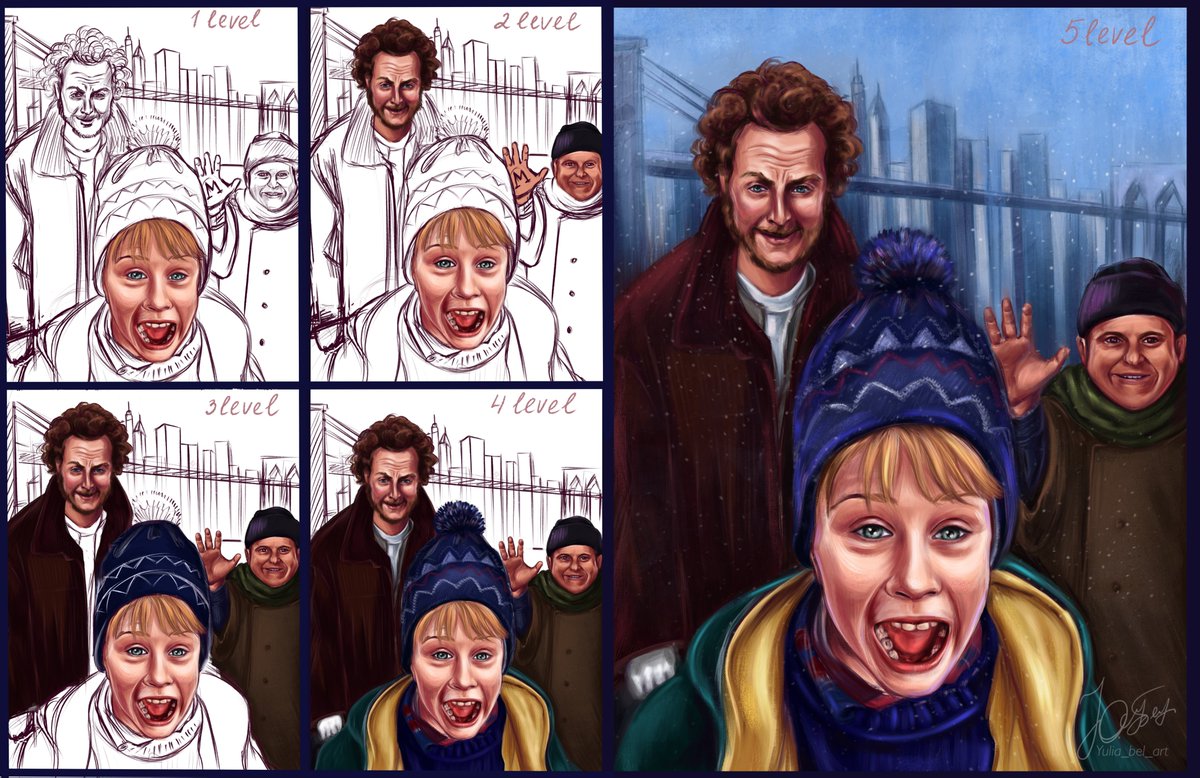 😃With the first official day of winter❄️, friends!
😄I remember I promised to show the stages of this fan art.
✅I'm doing it!
💞All excellent mood!
#fanart #Christmasmood