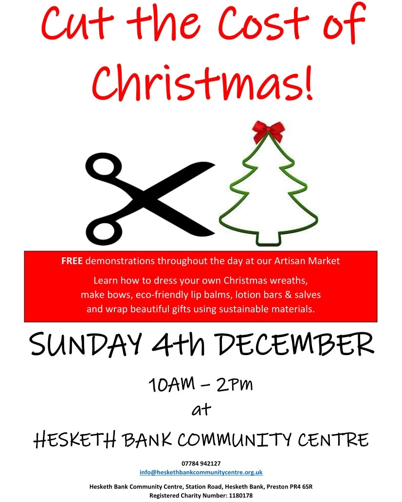 HeskethBankVCC's tweet photo. Cut the cost of Christmas and help local businesses at the same time! https://t.co/M6vtDLS27m