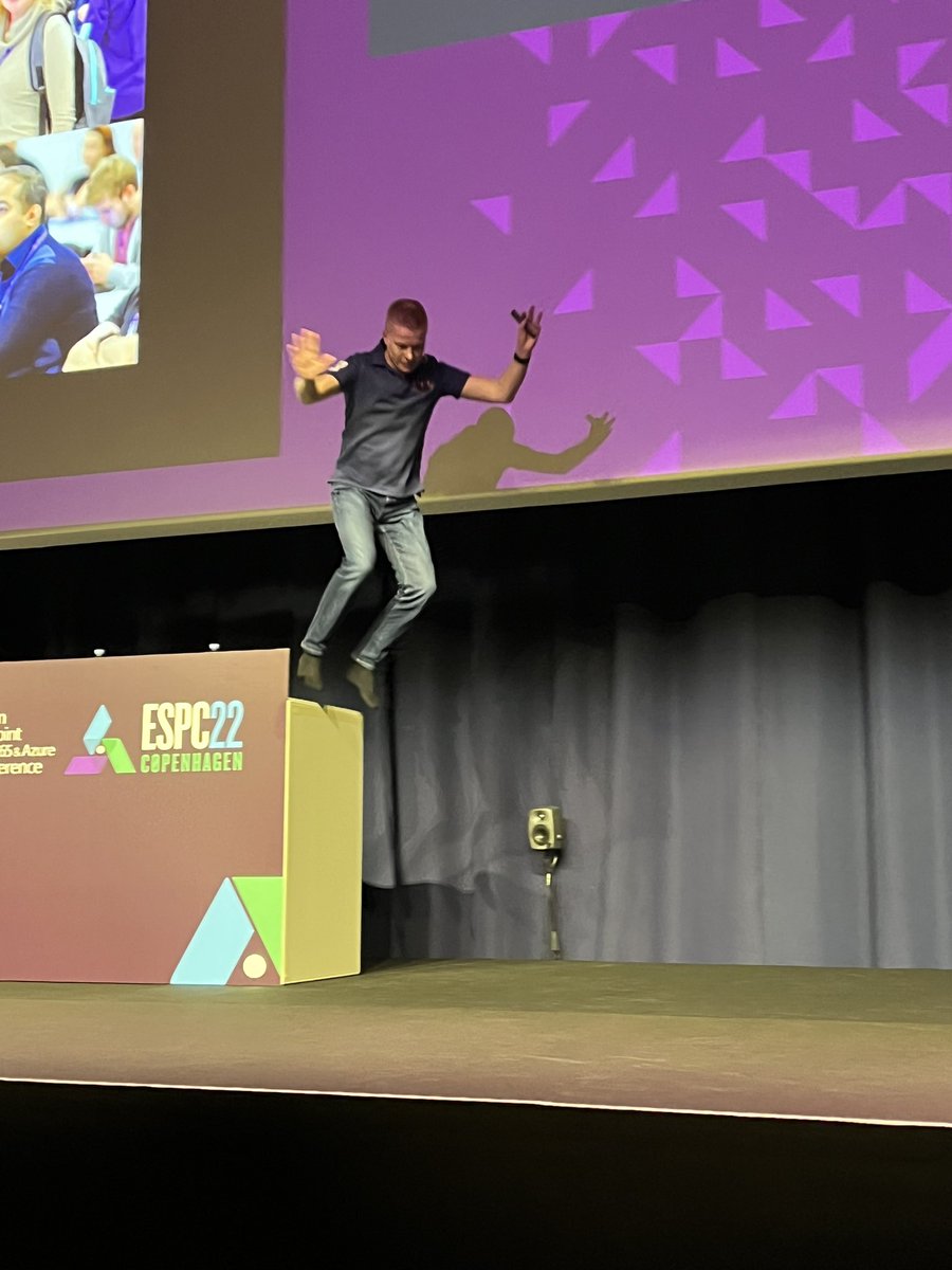 You never want to miss a keynote by <a href="/vesajuvonen/">Vesa Juvonen</a> - now that’s how you jumpstart a keynote! #ESPC22 #Microsoft