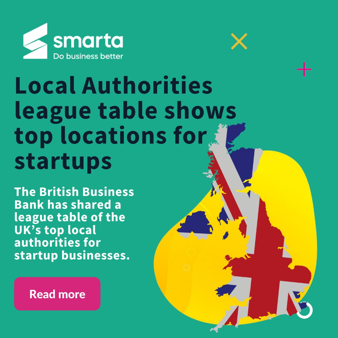 Showing the inspiring volume of small businesses who have used the @StartUpLoansUK programme, @BritishBBank recently released a league table of the top authorities for startups demonstrating the impact of the programme across the UK. smarta.com/news/local-aut…